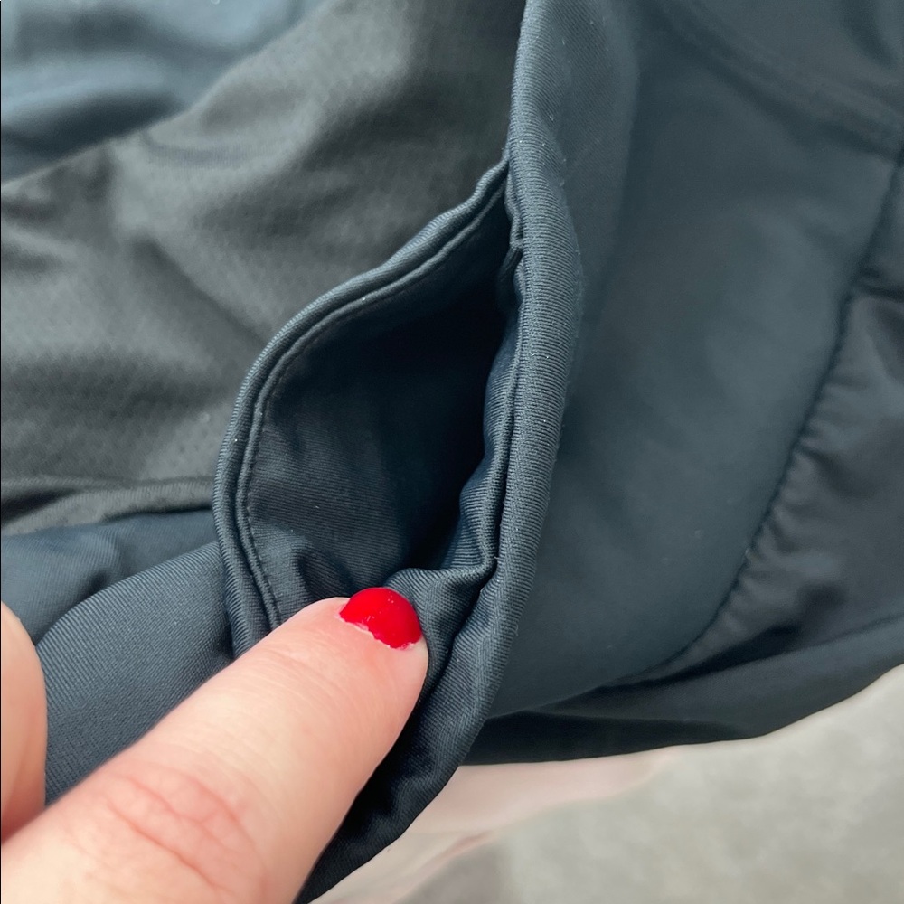 THE GYM PEOPLE High Waisted Running Shorts Quick Dry Mesh Liner Zipper Pockets - Picture 8 of 9